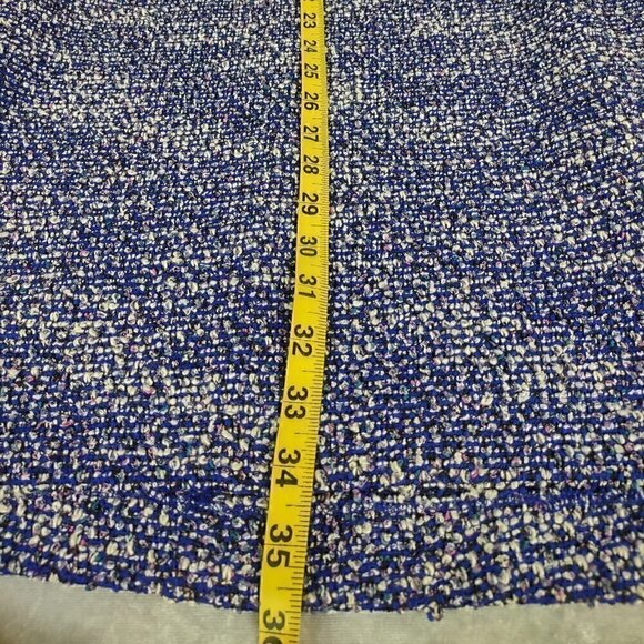 Beige By Eci Shift Dress Periwinkle Blue Pearl Button Side Pockets Size S - Picture 12 of 14